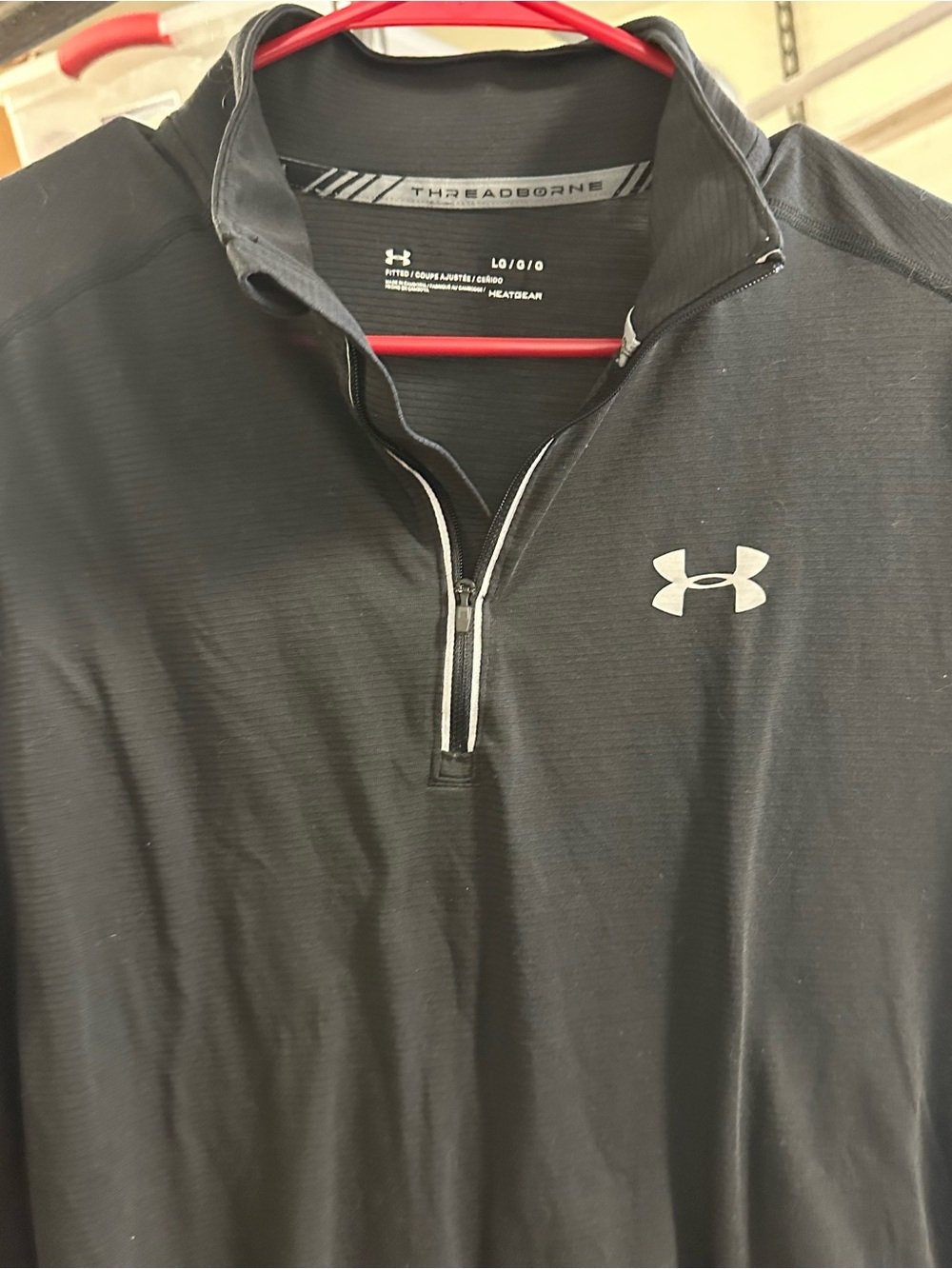 Under Armour Threadborne Streaker 1/4 Zip Fitted Long Sleeve Running Shirt - Picture 4 of 9
